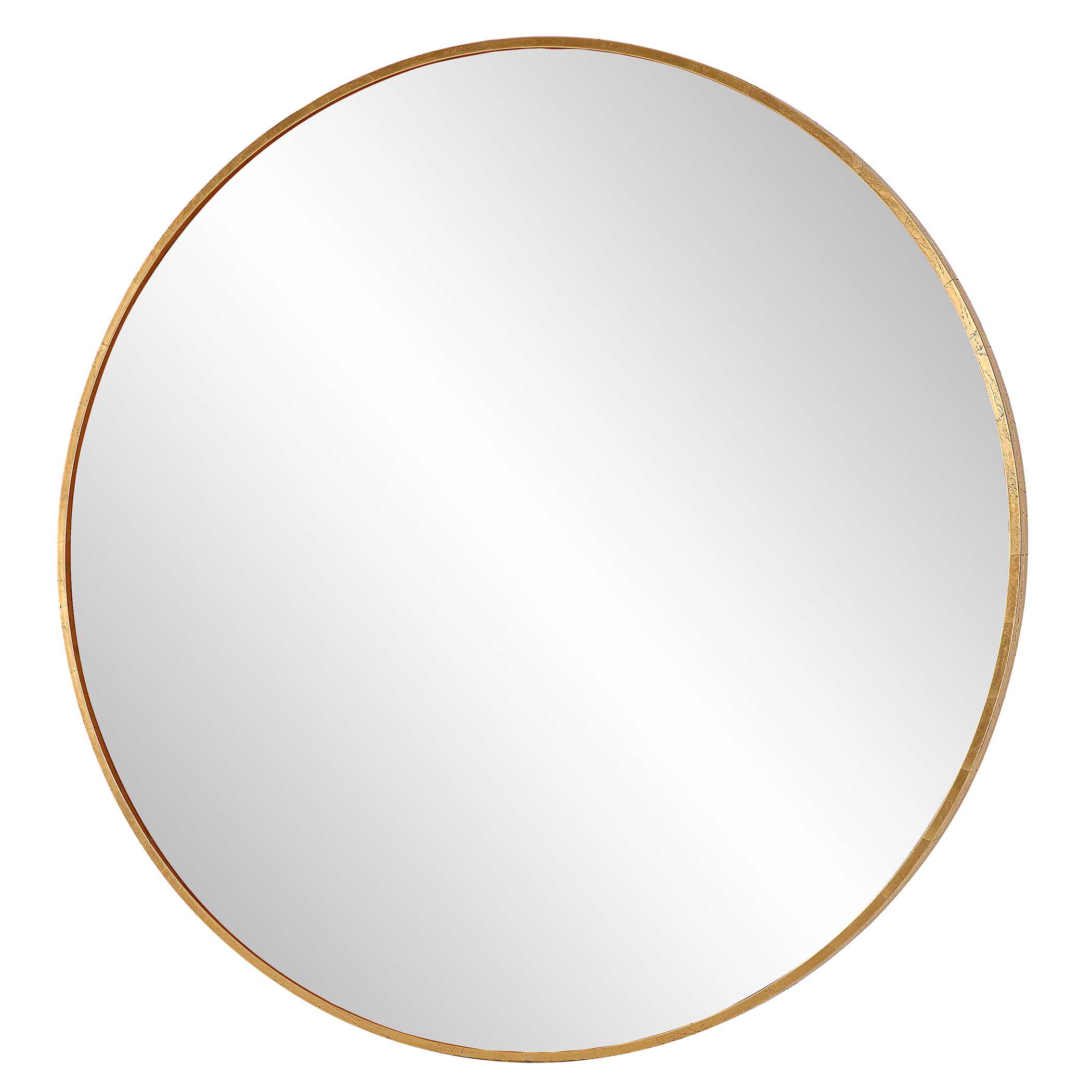 Junius Large Gold Round Mirror, by Uttermost, 60" width x 60" height x 1.5" depth View 5