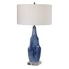 Everard Blue Table Lamp, by Uttermost, 18" width x 32.5" height x 18" depth thumbnail 1