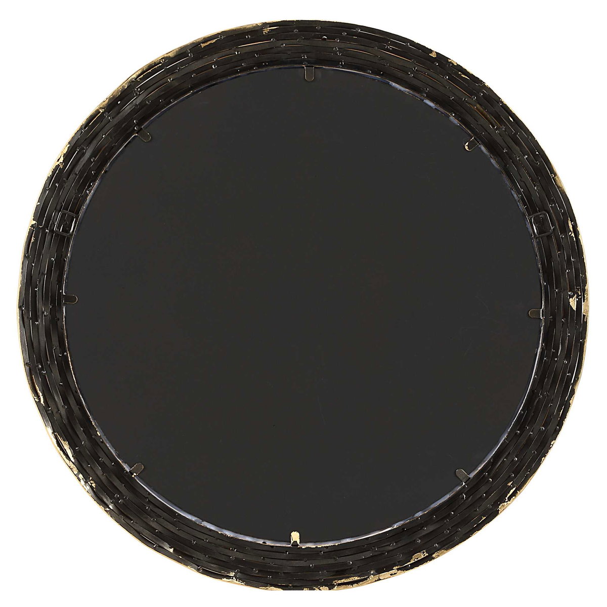 Celeste Gold Round Mirror, by Uttermost, 35.87" width x 35.87" height x 0.75" depth View 7