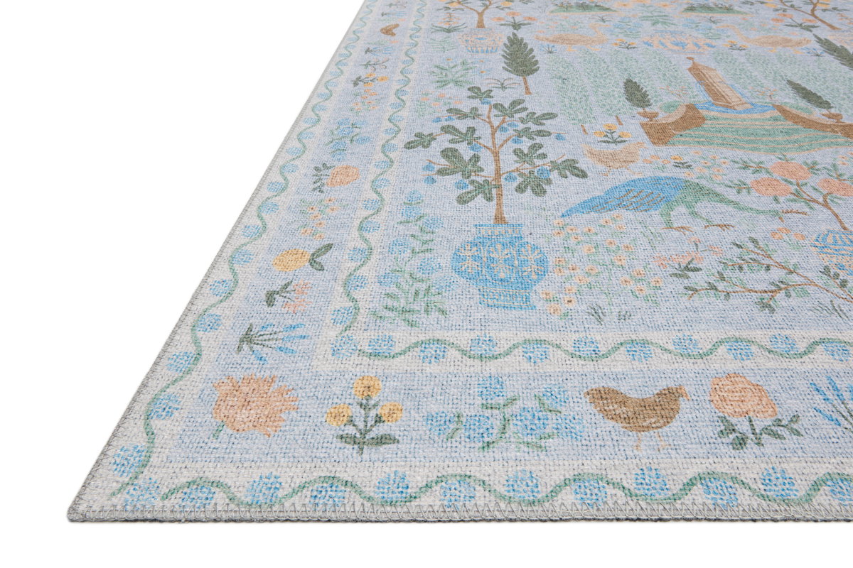Rifle Paper Co. x Loloi Menagerie Rug, 2'3" length x 5' width View 2