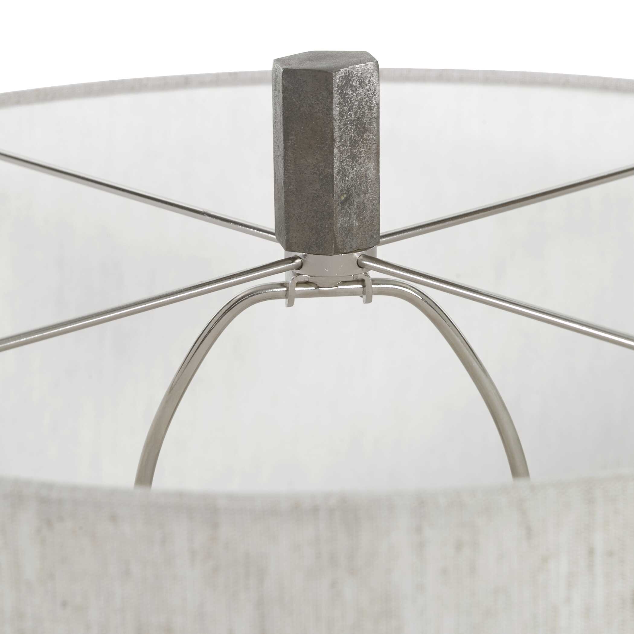 Ivor Cast Iron Floor Lamp, by Uttermost, 17" width x 62" height x 17" depth View 8