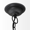 Camila (40'x31') Black Metal Mesh-Style Four Bulb Chandelier, by Mercana, 40" length x 40" width x 31" height thumbnail 6