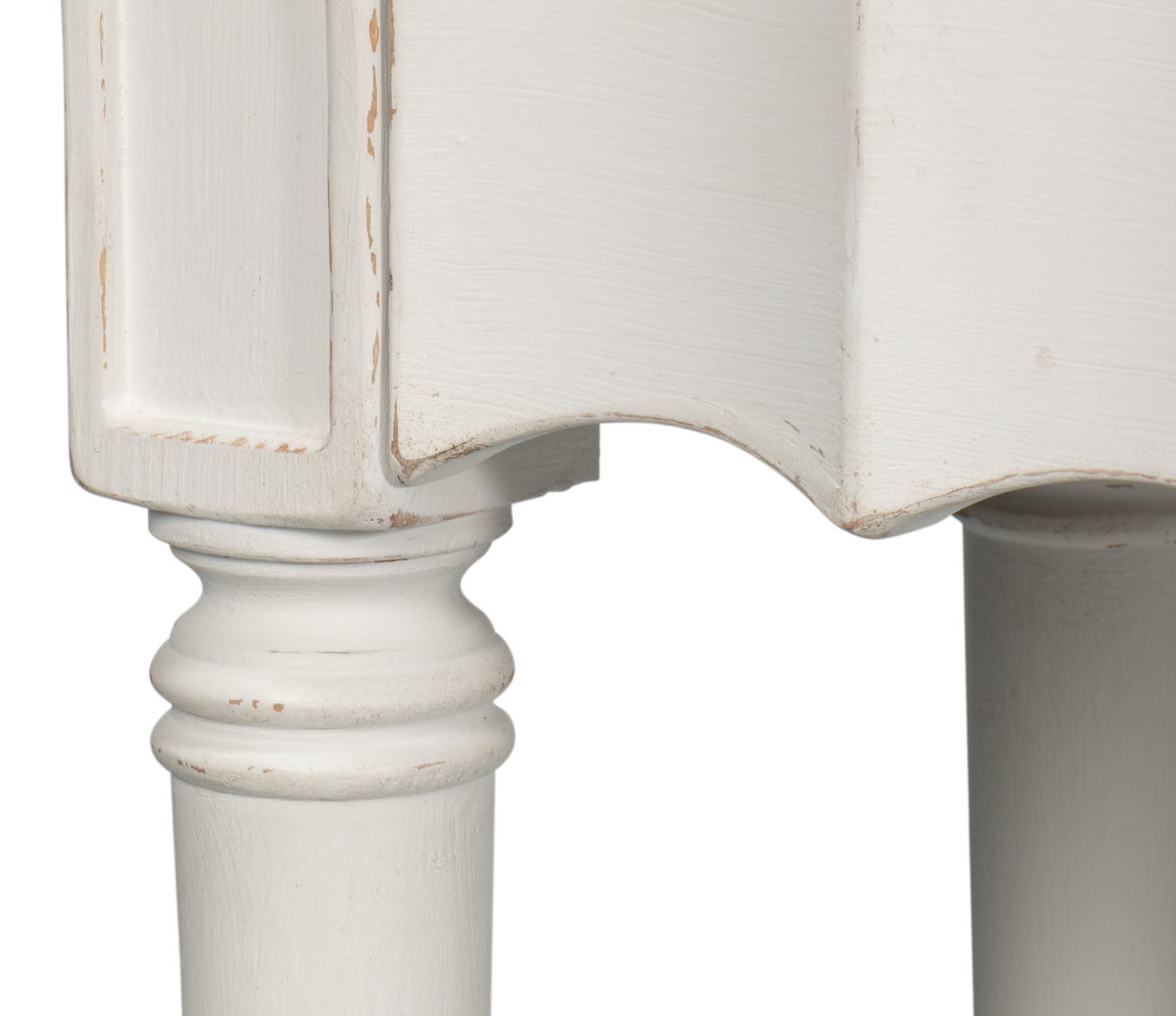 Chantal Console Table Antique White, by Sarreid, 1'6" length x 7'9" width x 3' height View 8