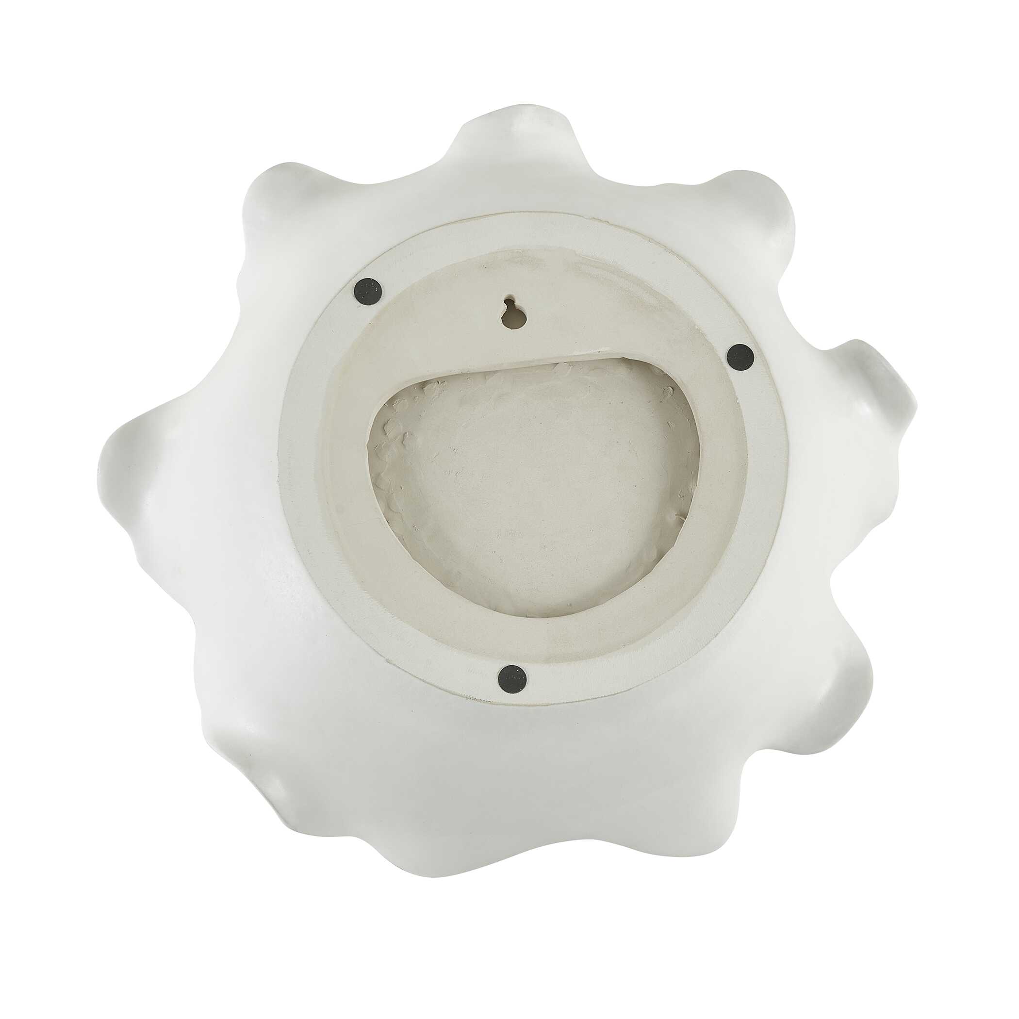 Wave Crest White Outdoor Bowl large image 