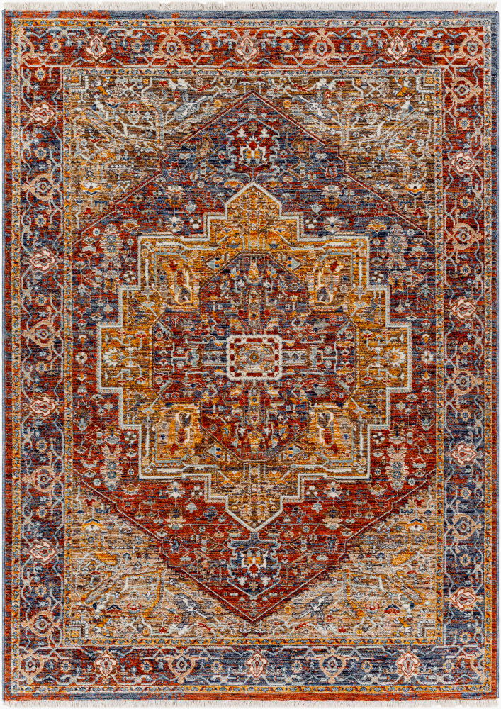 Misterio Machine Woven Rug, by Surya, 1'3.75" length x 1'3.75" width
