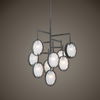 Maxin Dark Bronze 9 Light Chandelier thumbnail 4