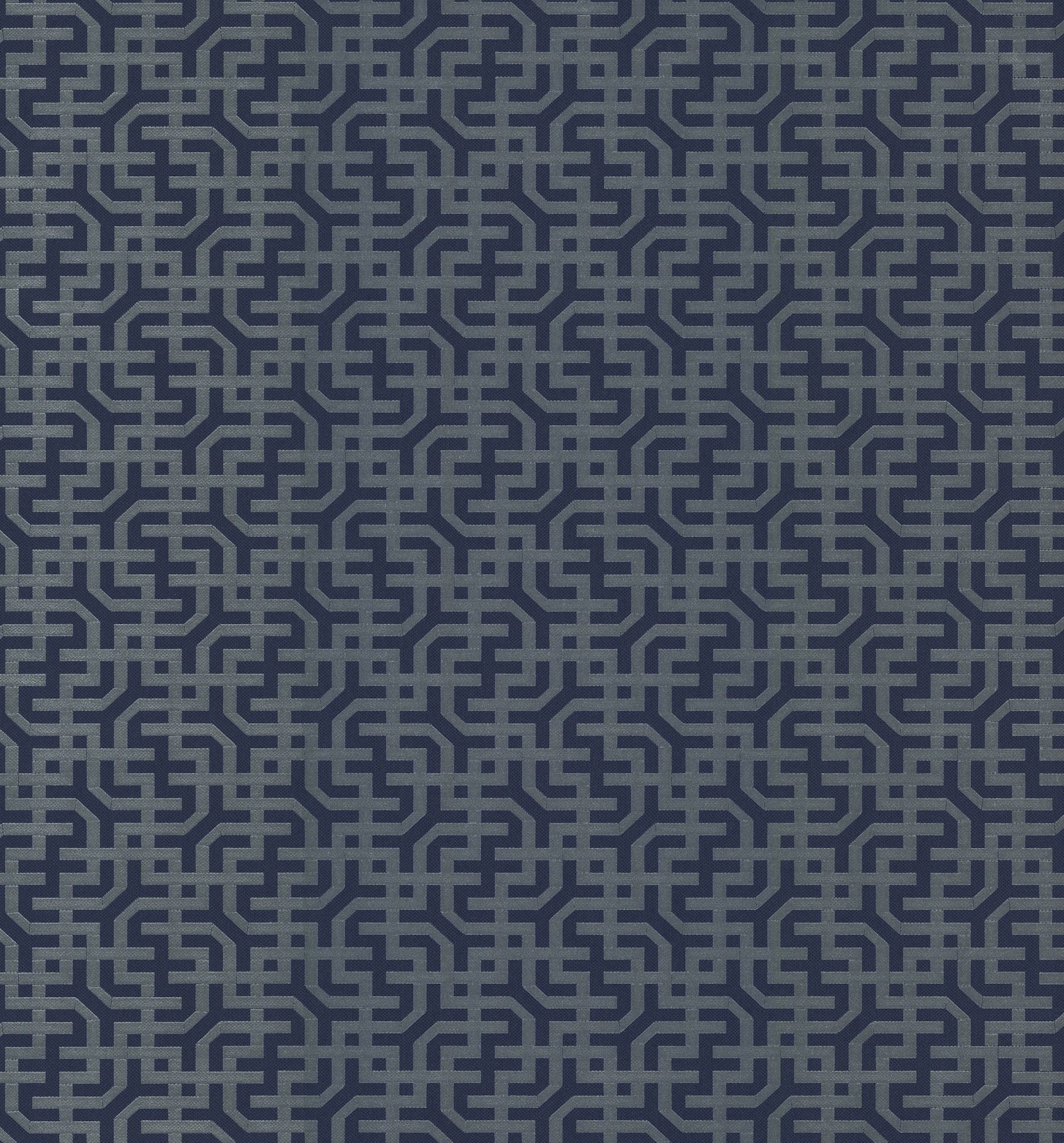 Dynastic Lattice Navy Wallpaper, by York Wall, 33' length x 1'8.5" width x 0.02" depth View 1