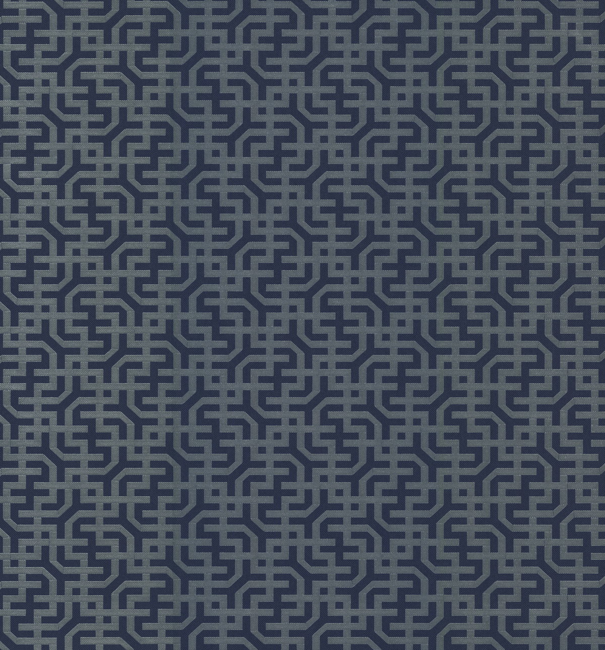 Dynastic Lattice Navy Wallpaper, by York Wall, 33' length x 2'3.5" width x 0.02" depth