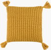Makrome Accent Pillow, Decorative Pillow by Surya, 18" length x 18" width thumbnail