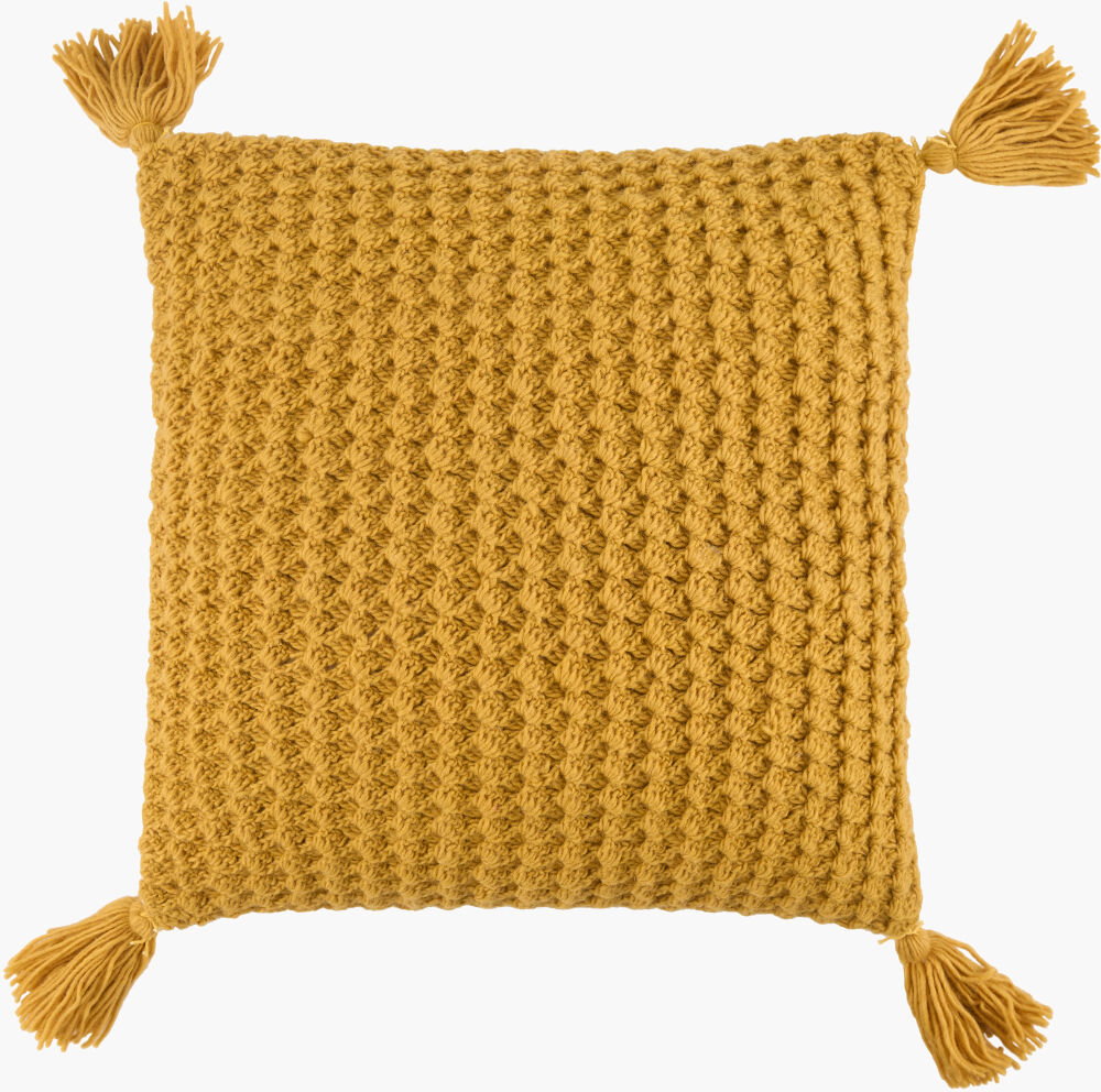 Makrome Accent Pillow, Decorative Pillow by Surya, 18" length x 18" width