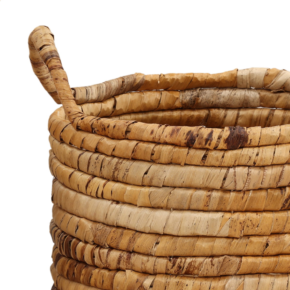 Kerensa Basket Set of 3 Natural, Bins & Basket by Dovetail, 18.11" width x 15.74" height x 18.11" diameter x 18.11" depth View 2