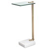 Butler Brass Accent Table, Side & End Table by Uttermost, 11" width x 23.5" height x 8" depth thumbnail 1