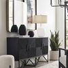 Hearth Matte Black Vases Set/3, Decorative by Uttermost, 9" width x 12" height x 9" depth thumbnail 5