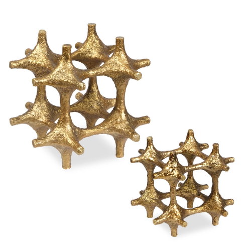 Gilded Connection Modern Sculptures Set/2
