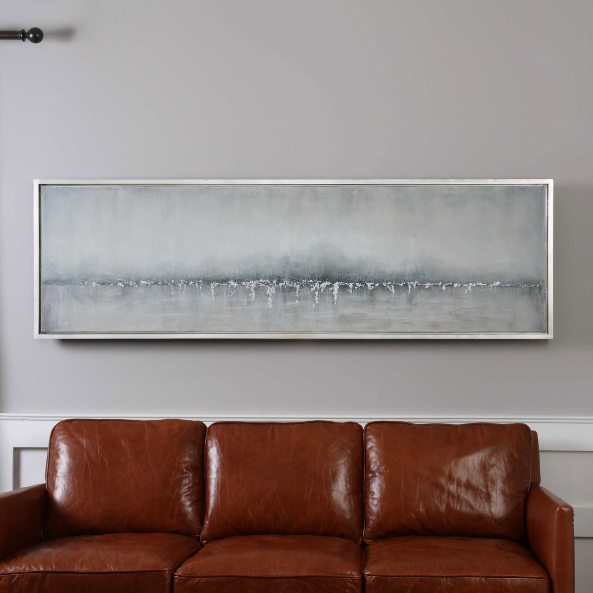 Tides Edge Abstract Art, by Uttermost, 21.37" width x 71.37" height x 1.5" depth View 2
