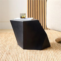 Online Designer Combined Living/Dining Scutoid Side Table 1- Black