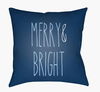 Merry Bright Accent Pillow, Decorative Pillow by Surya, 18" length x 18" width thumbnail