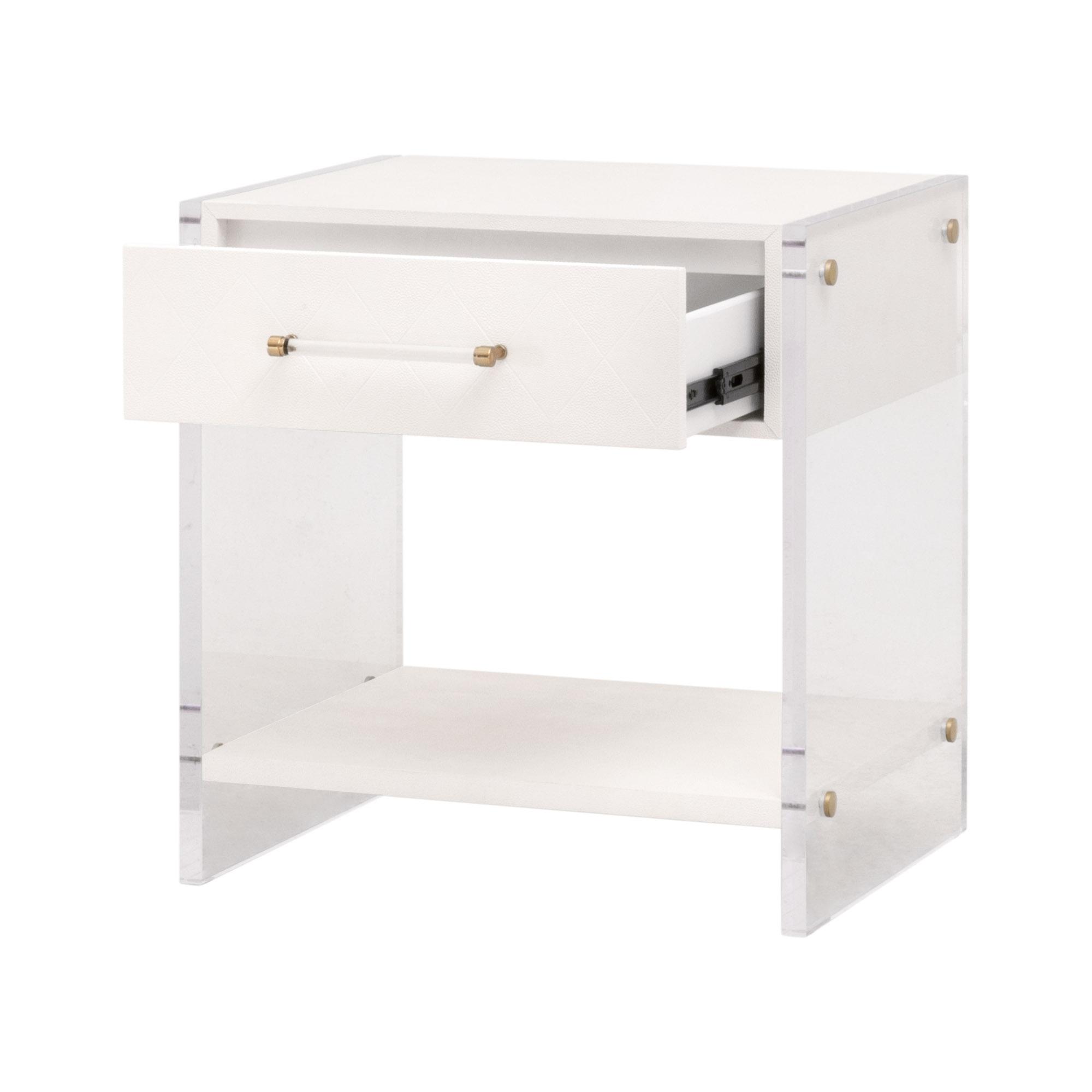 Sonia Shagreen 1-Drawer Nightstand large image 