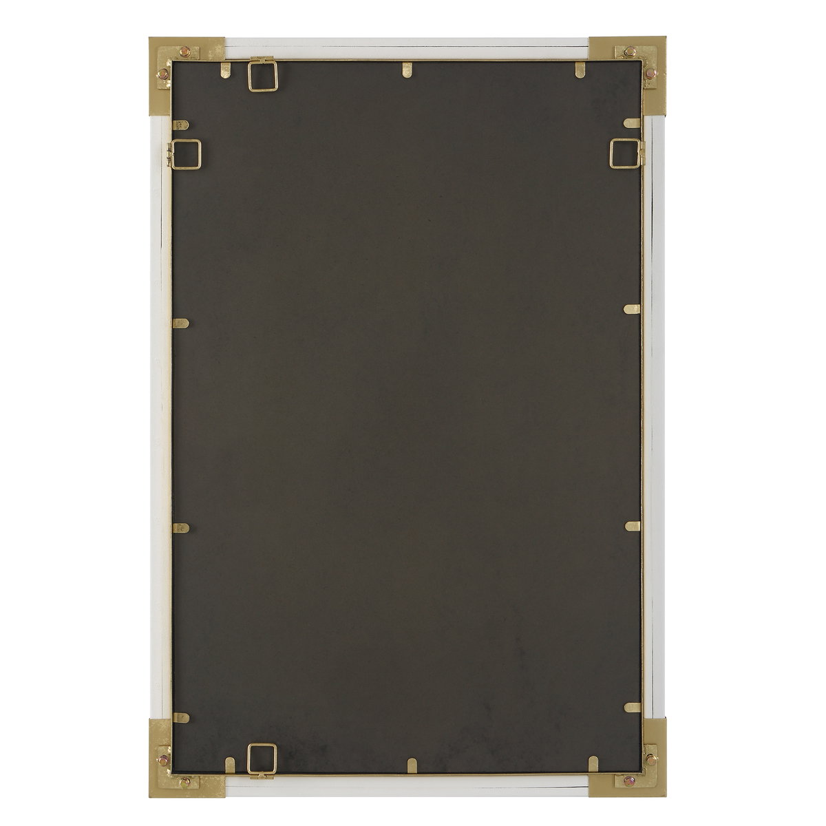 Malik White & Gold Mirror, by Uttermost, 26.25" width x 38.12" height x 1.87" depth View 8