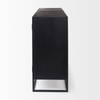 Sloan 80.0L x 17.0W x 36.0H Black Wood with Black Metal Frame Sideboard, Sideboards & Buffet by Mercana, 80" length x 18.75" width x 36.25" height thumbnail 7