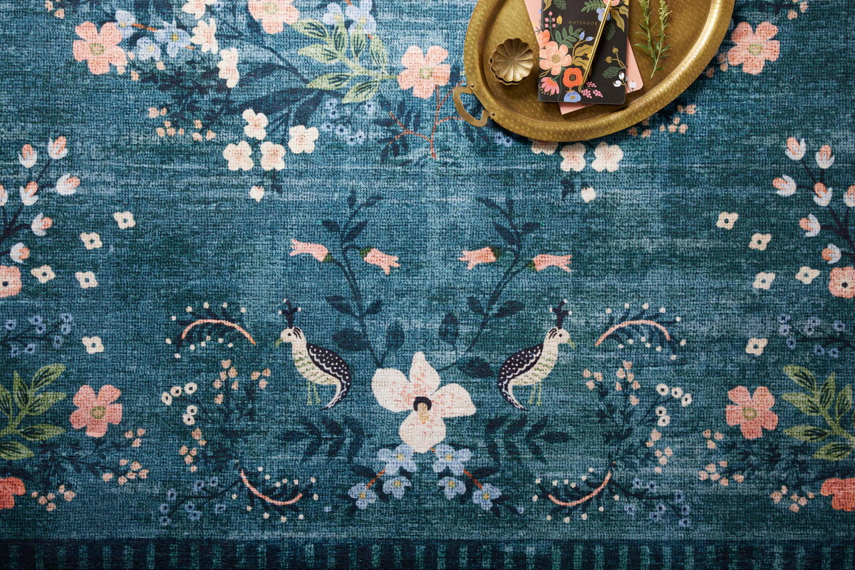 Rifle Paper Co. x Loloi Palais Rug, 2'6" length x 7'6" width View 2