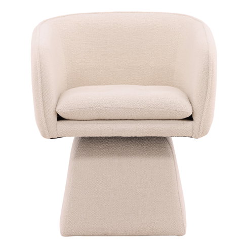 Jonie Swivel Chair Cream