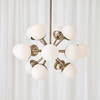 Droplet 16 Light Sputnik Chandelier, by Uttermost, 28.12" width x 17.12" height x 28.12" diameter thumbnail 3