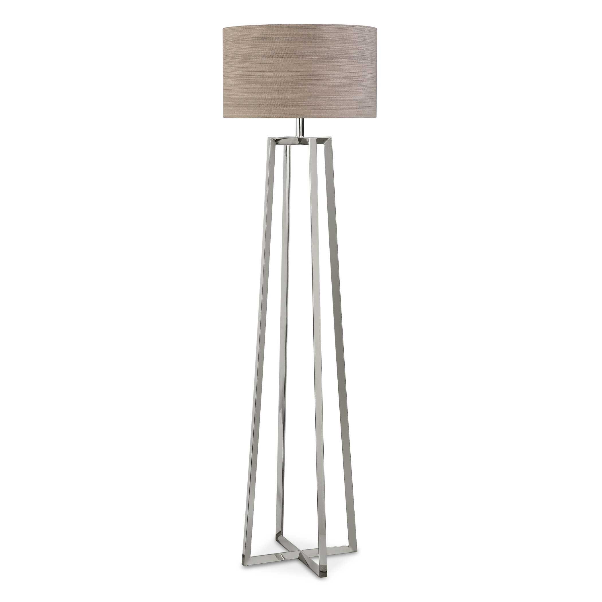 Keokee Polished Nickel Floor Lamp large image 