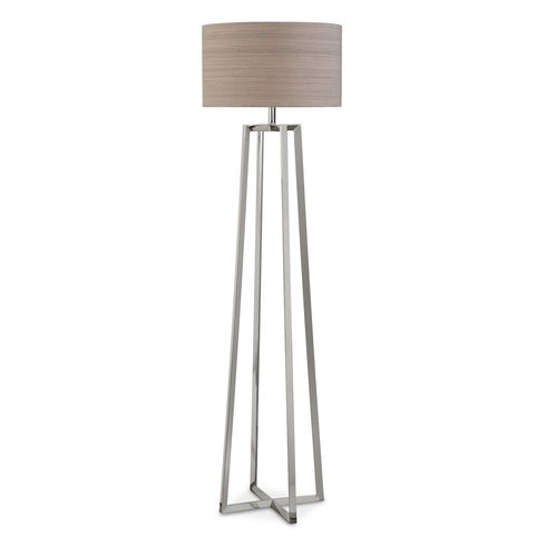 Keokee Polished Nickel Floor Lamp