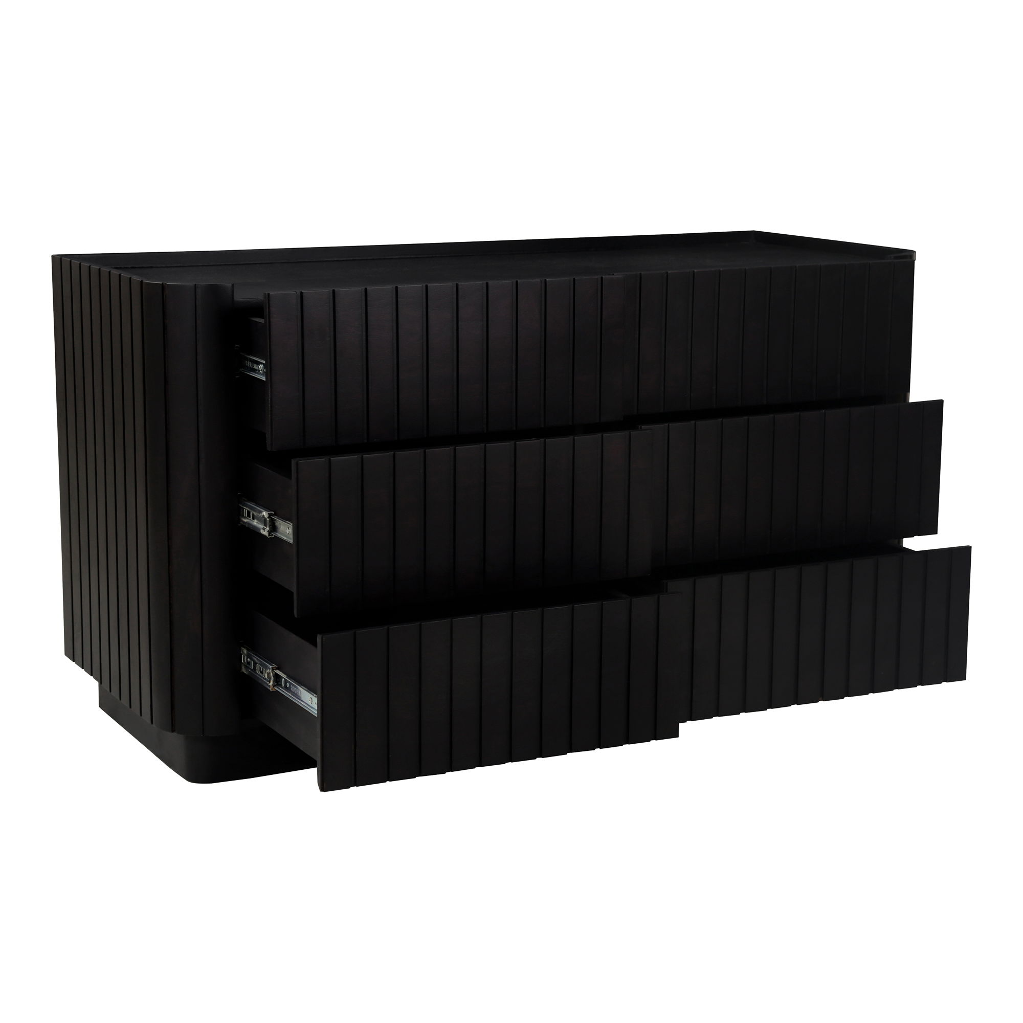 Povera 6 Drawer Dresser Black large image 