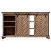 Primalia Barn Door Media Console, by Uttermost, 5'2" width x 2'10" height x 1'2" depth thumbnail 7