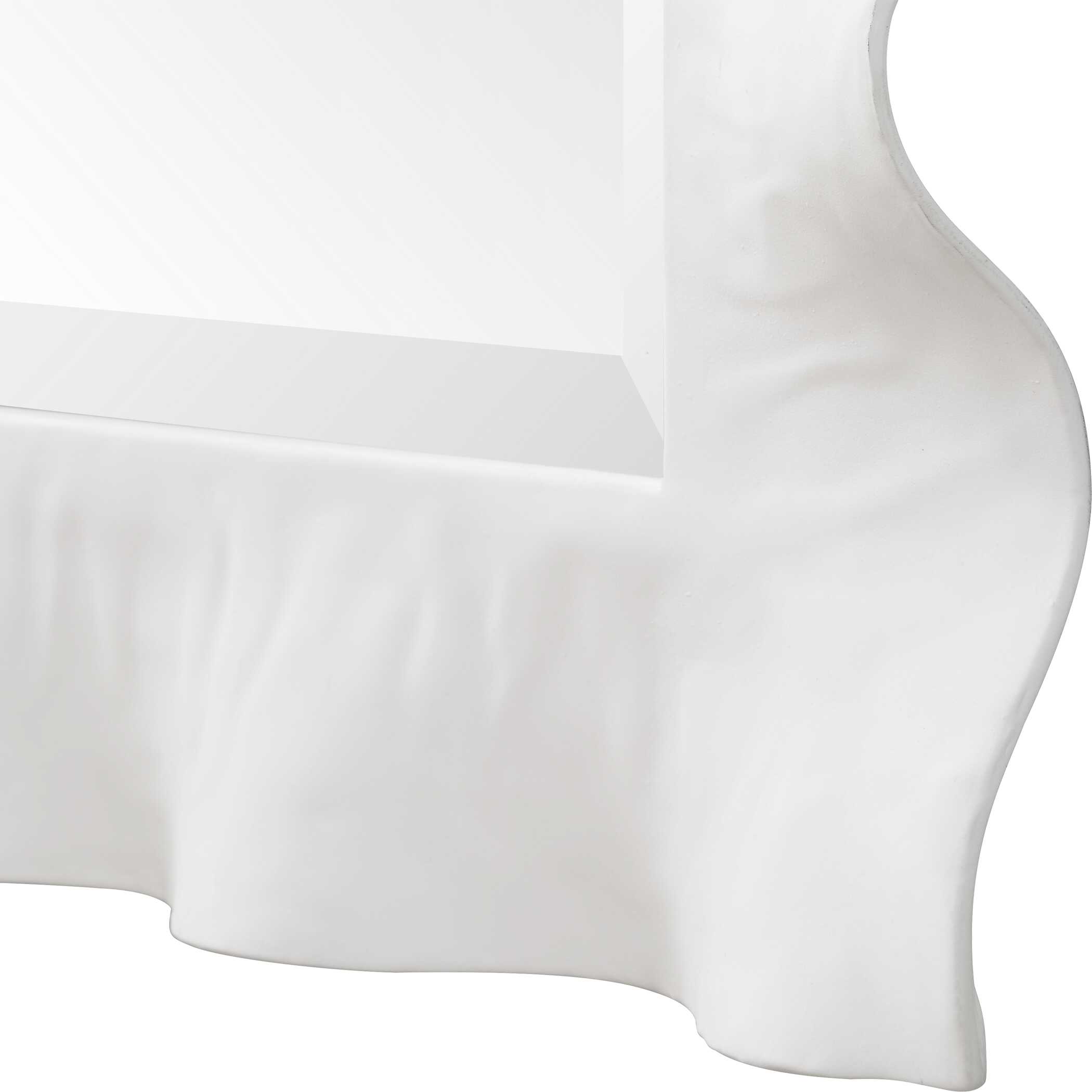 Haya White Scalloped Mirror, by Uttermost, 28.25" width x 40" height x 3" depth View 6