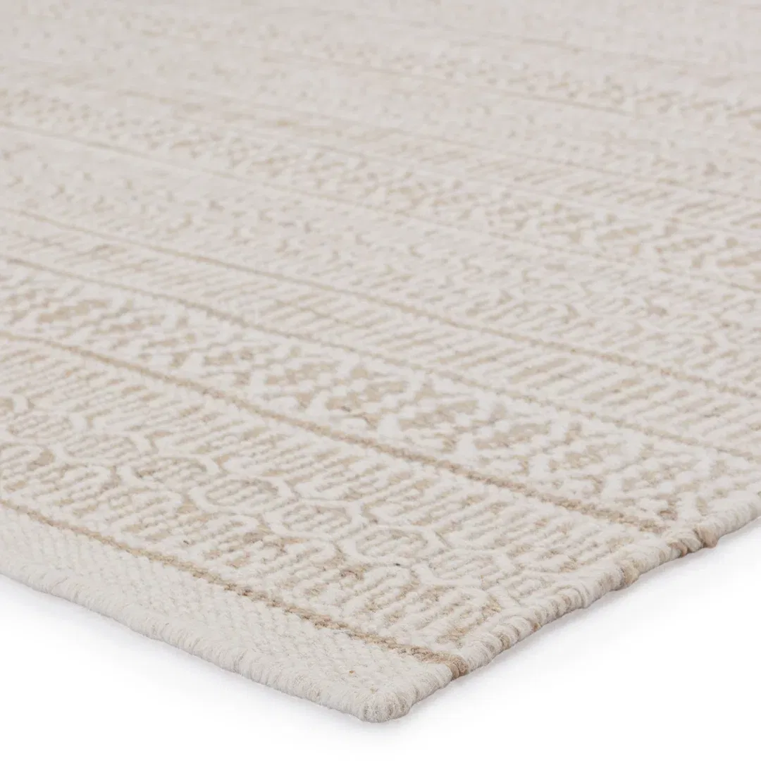 Galway Natural Trellis Ivory/ Cream Area Rug large image 