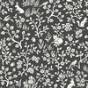 Magnolia Home Fox & Hare Black Peel & Stick Wallpaper thumbnail 0
