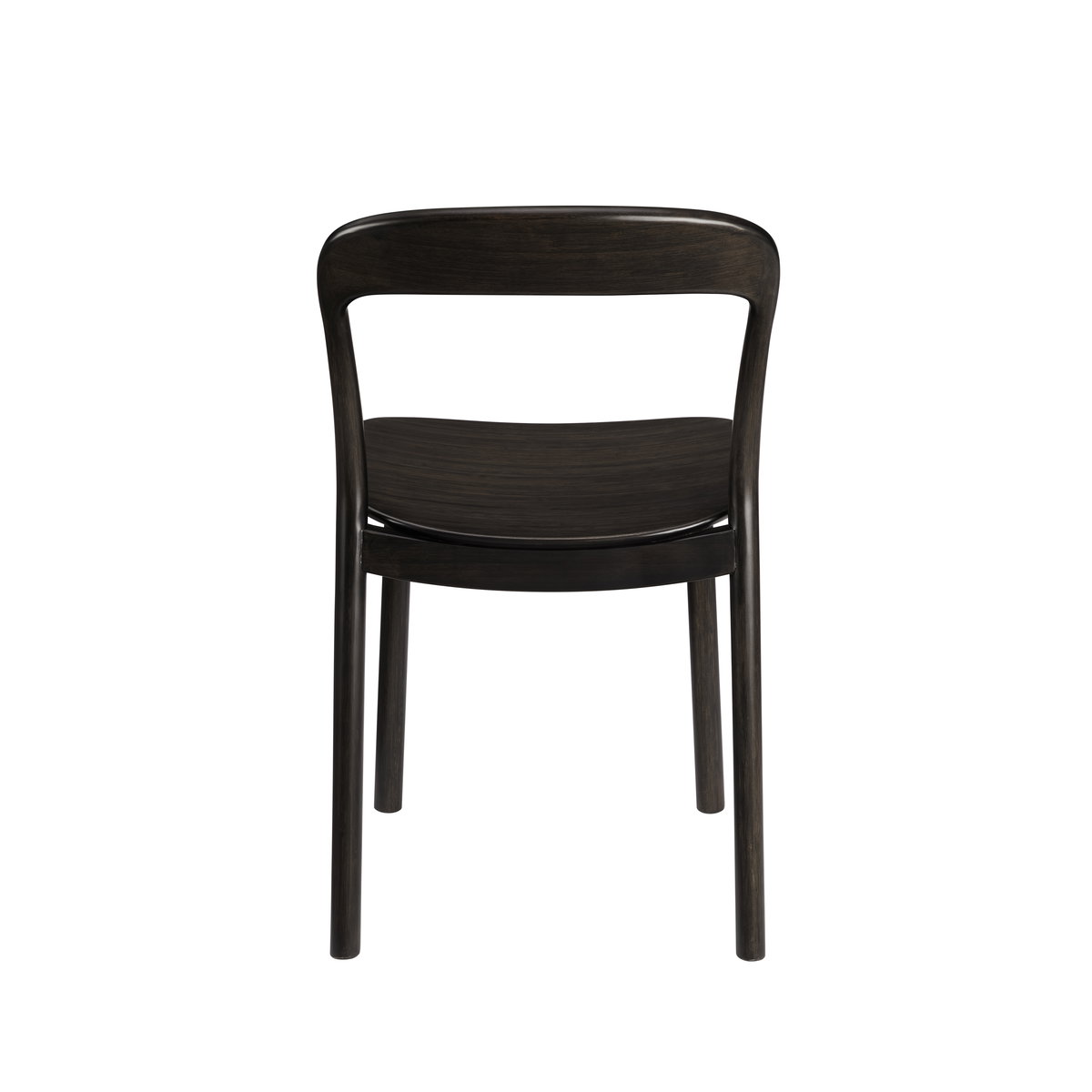 Hanna Chair Bamboo seat, Caviar, Dining Chair by Greenington, 18.19" length x 21.42" width x 30.75" height View 15