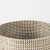 Maddie (Set of 3) Light Brown with White Dipped Seagrass Round Basket  with Handles, Bins & Basket by Mercana, 15.75" length x 15.75" width x 17.32" height thumbnail 7