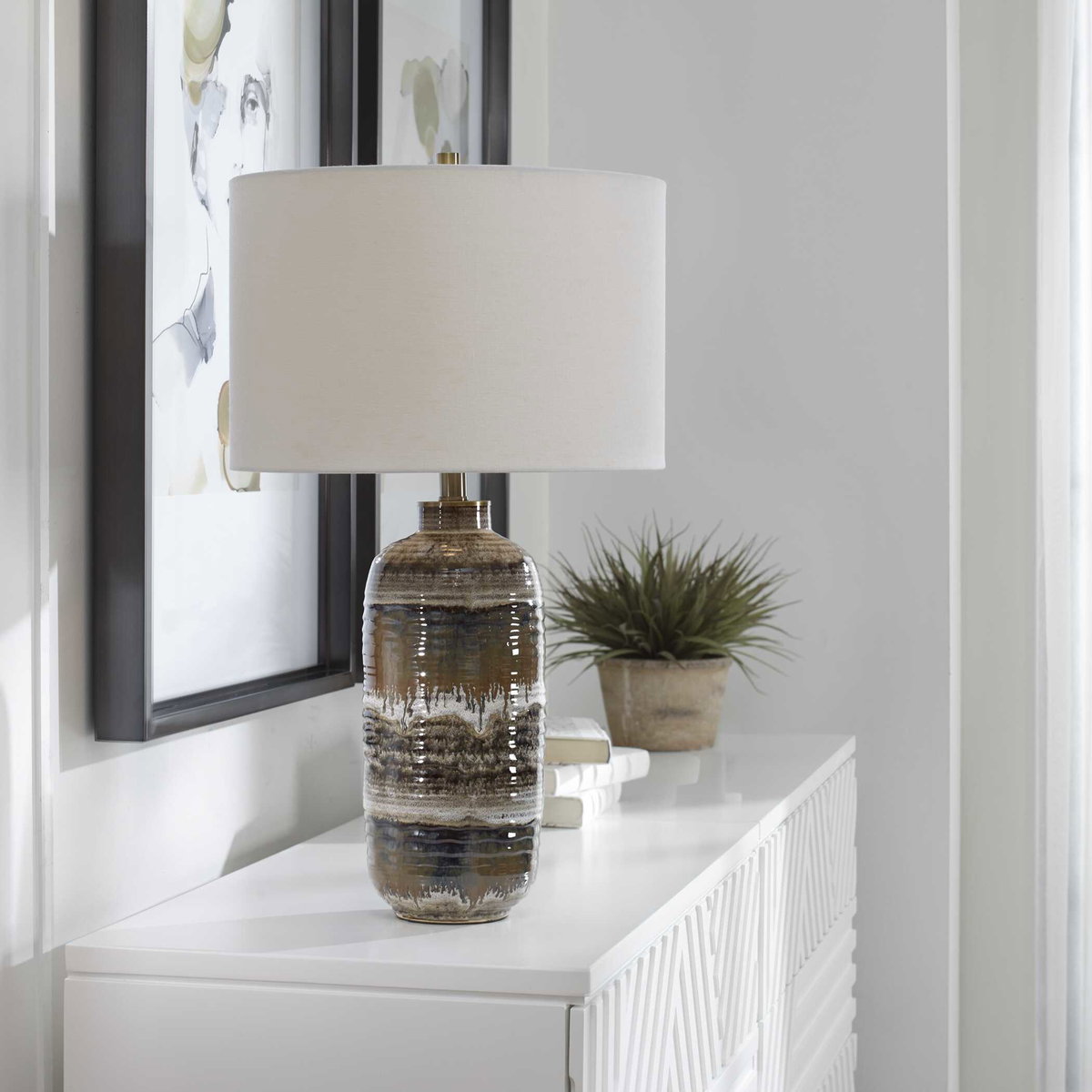 Roan Artesian Table Lamp, by Uttermost, 15.5" width x 26.5" height x 15.5" depth View 2