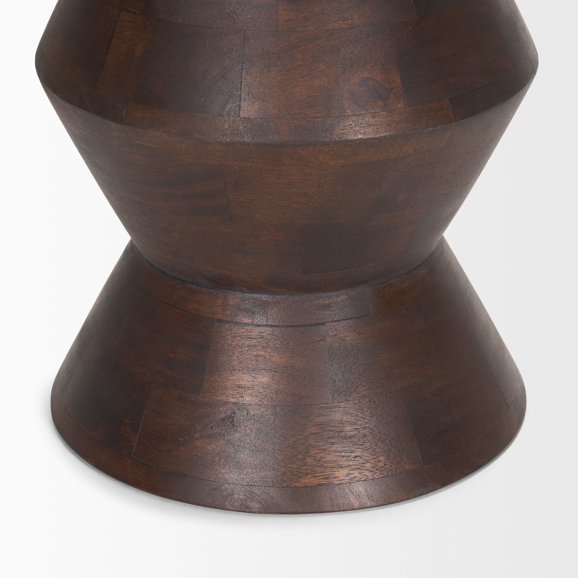 Odessa Dark Brown Wood Accent Table large image 