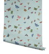 Butterfly House Light Blue Wallpaper thumbnail 3