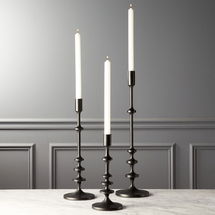 Online Designer Living Room Allis Black Taper Candle Holders Set of 3