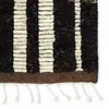 Keoka Geometric Hand Knotted Wool Dark Brown/Ivory Area Rug thumbnail 2