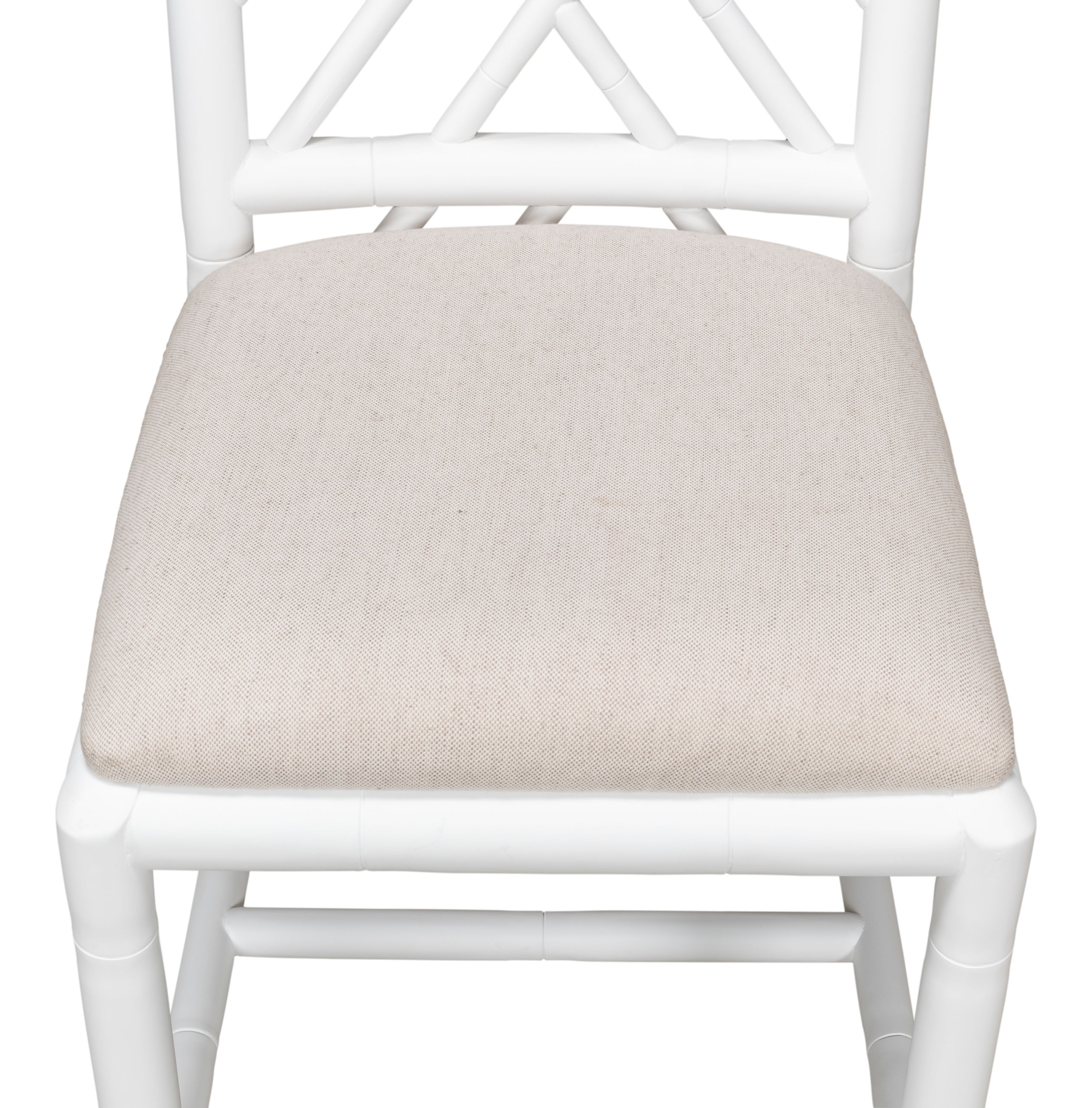 Brighton Bamboo Side Chair, White large image 