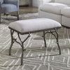 Lismore Small Fabric Bench, Benche by Uttermost, 24" width x 19.25" height x 16" depth thumbnail 2
