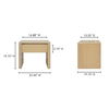 Blake Nightstand Beige Travertine thumbnail 7