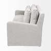 Denly II 92.5W Frost Gray Slipcover Three Seater Sofa, Sofas & Sectional by Mercana, 92.5" length x 38.25" width x 34.5" height thumbnail 7