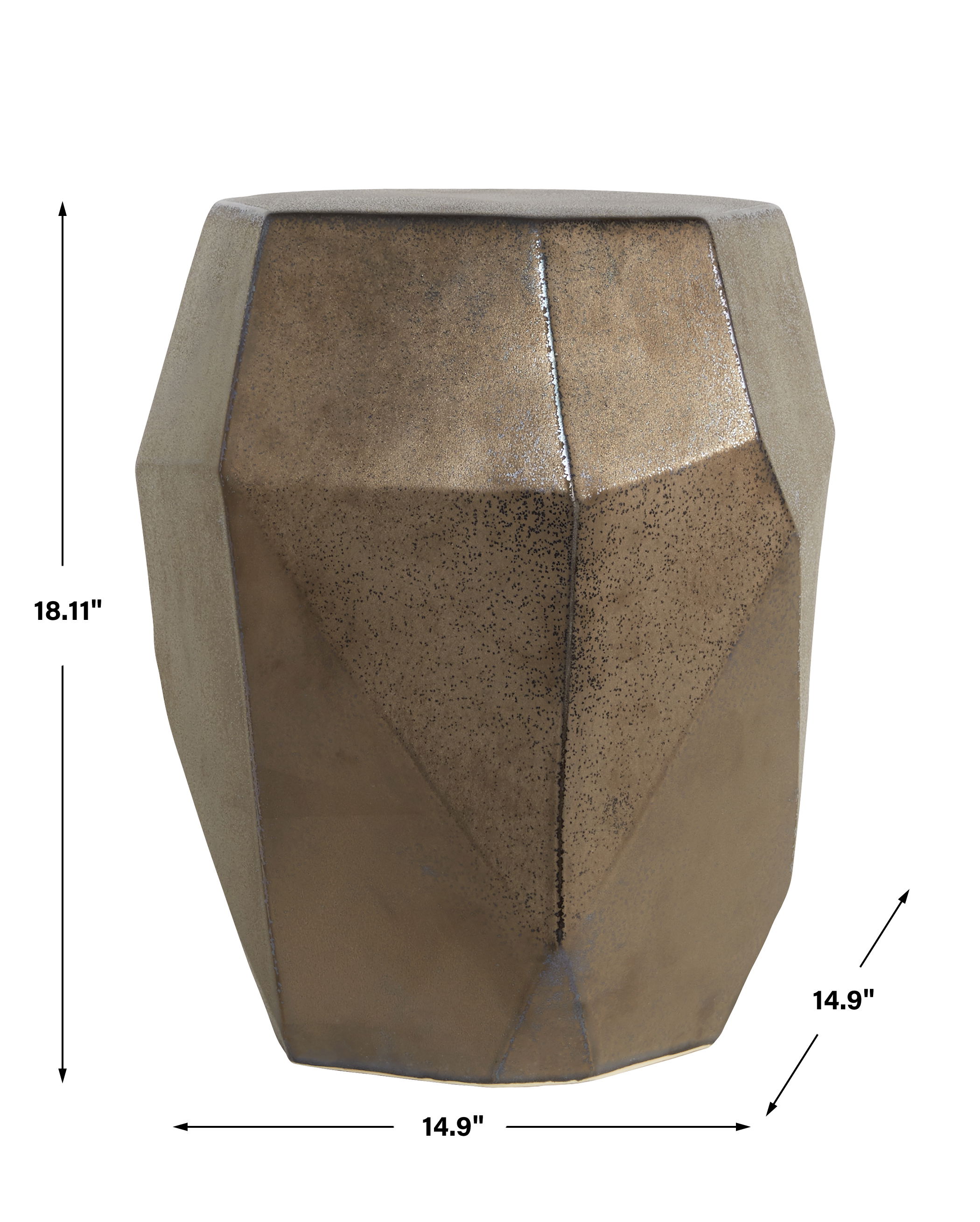 Maquette Bronze Garden Stool large image 