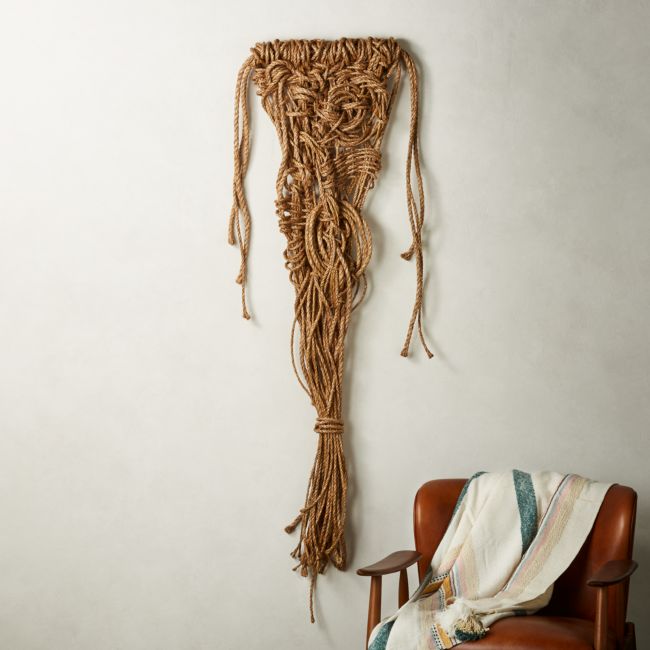 Online Designer Bedroom Love and Gratitude Rope Wall Decor