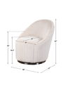 Crue White Swivel Chair thumbnail 2