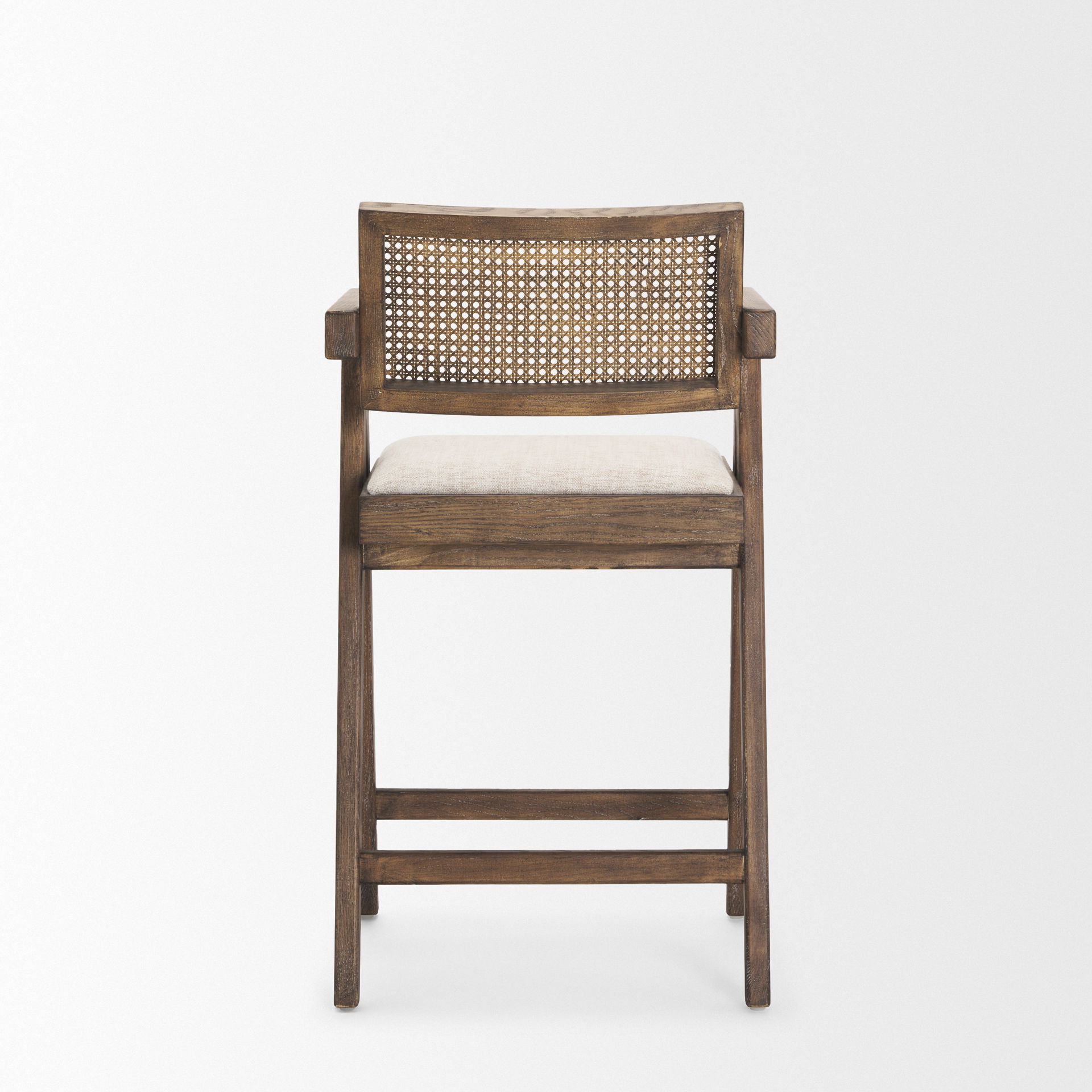 Indie Medium Brown with Cane Counter Stool large image 