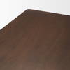 Jonan 94'L x 42'W Rectangular Dining Table | Dark Brown Wood | Seats 8, by Mercana, 94" length x 42" width x 30" height thumbnail 7